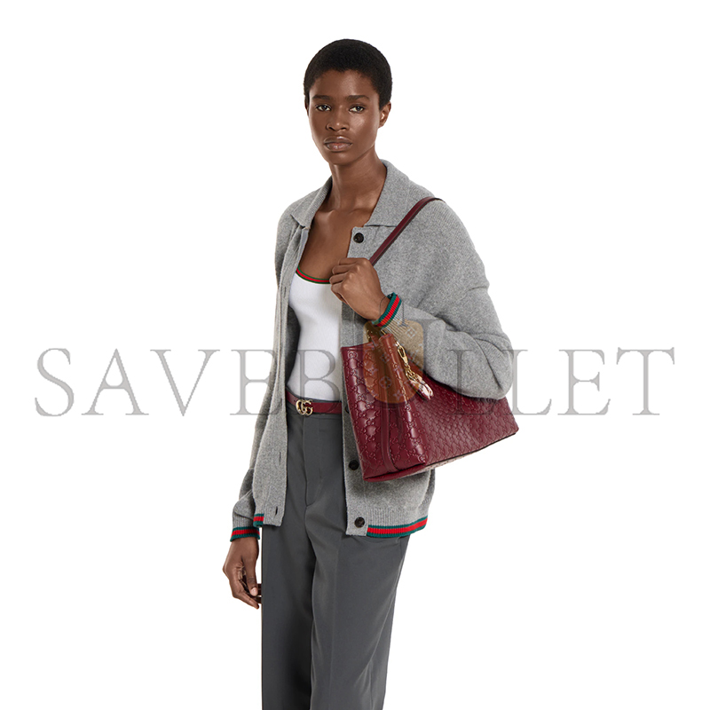 GUCCI GG EMBLEM LARGE TOTE BAG 815213 (38*25*15cm) GUCCI GG EMBLEM LARGE TOTE BAG 815213 (38*25*15cm)